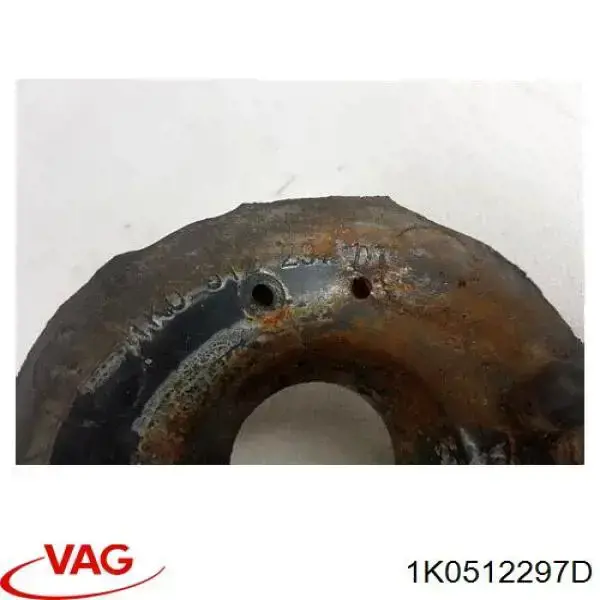 Aislador de resorte trasero inferior de goma VAG 1KD512297