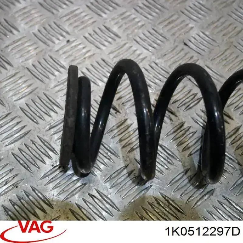 Aislador de resorte trasero inferior de goma 1KD512297 VAG