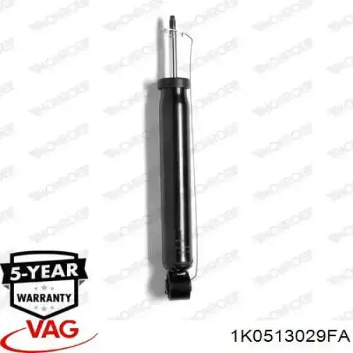 Amortiguador trasero 1K0513029FA VAG