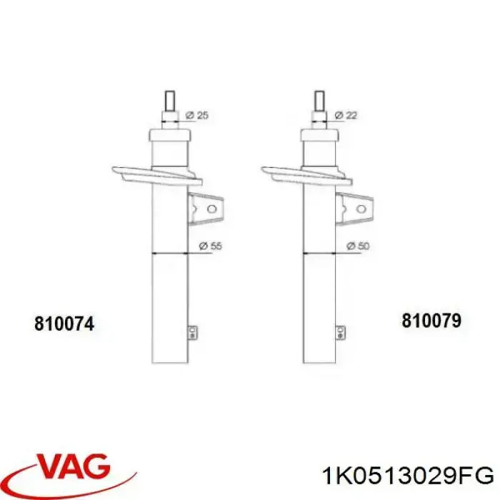 Comprar 1K0513029FG VAG Amortiguador trasero