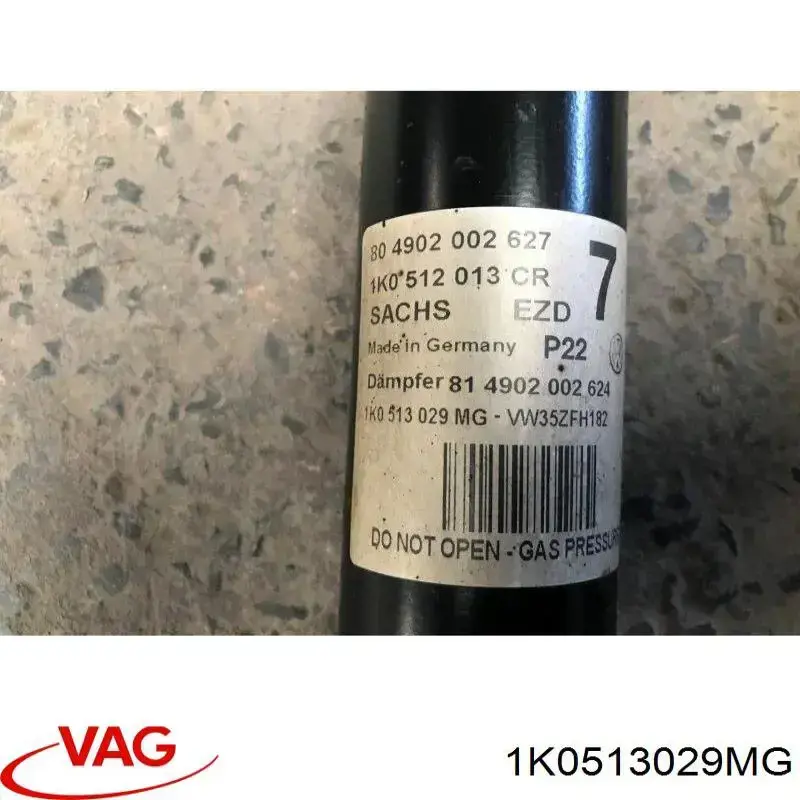 1K0513029MG VAG Amortiguadores posteriores
