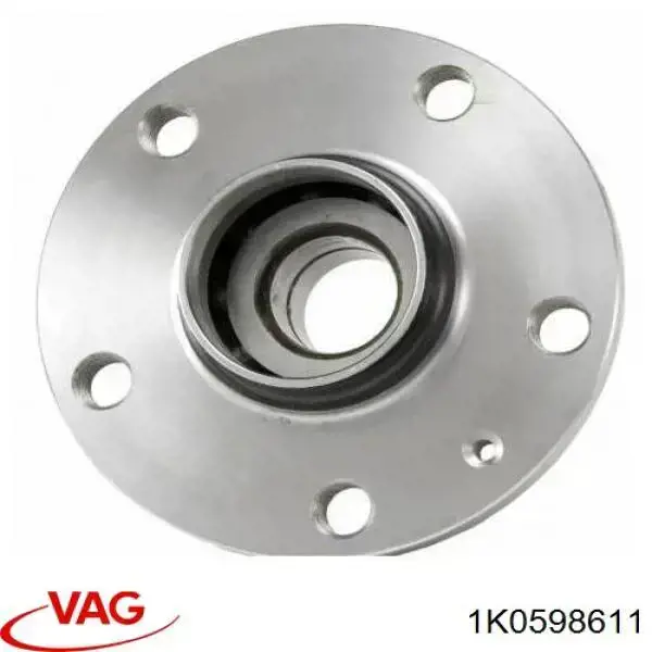 Cubo de rueda trasero 1K0598611 VAG