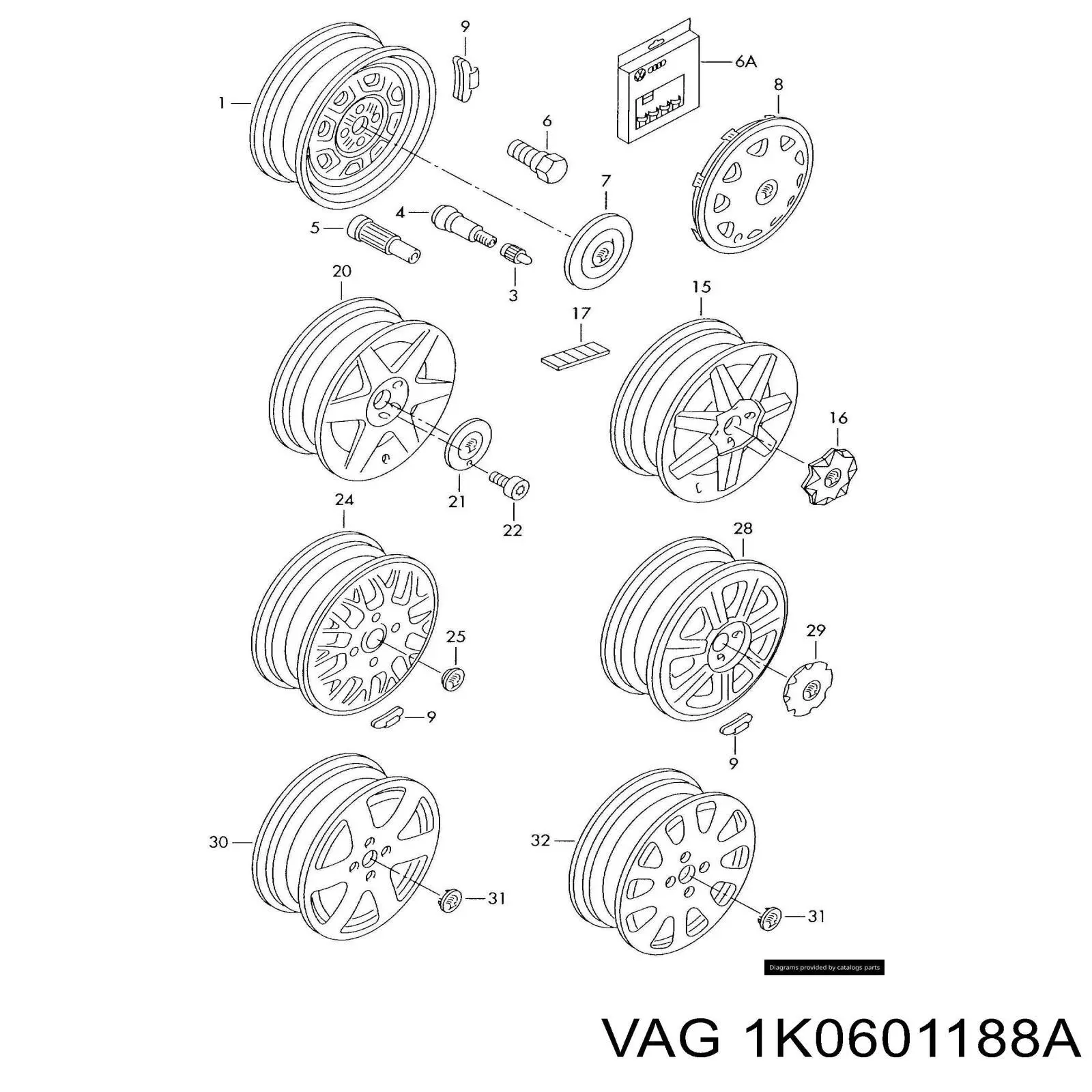 1K0601188A VAG 