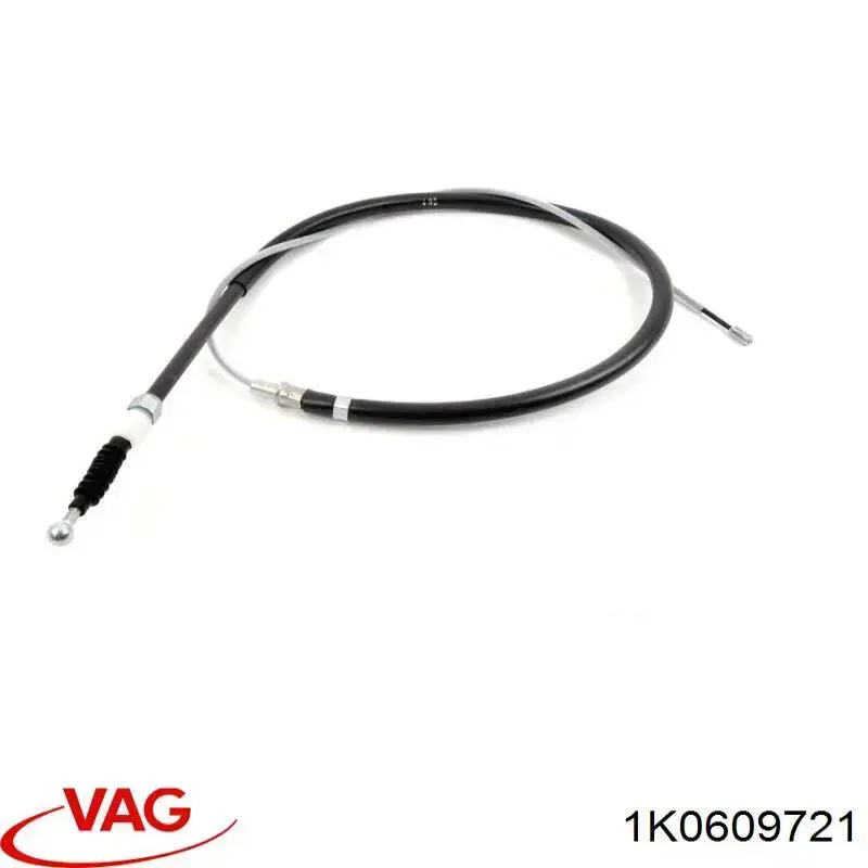 Cable de freno de mano trasero derecho/izquierdo 1K0609721 VAG