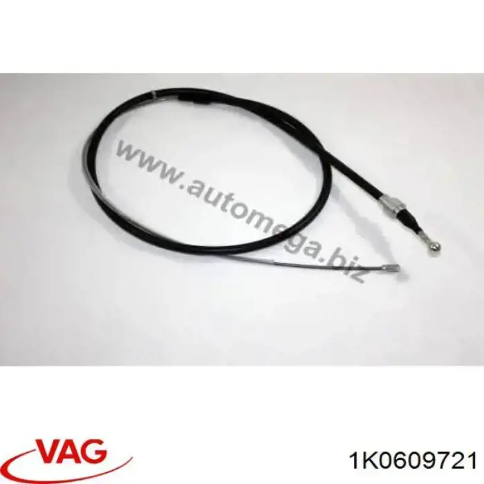 Comprar 1K0609721 VAG Cable de freno de mano trasero derecho/izquierdo