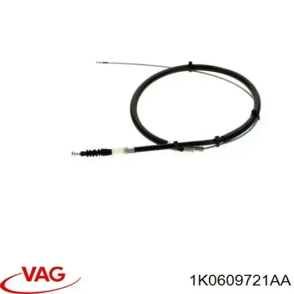 1K0609721AA VAG cable de freno de mano trasero derecho/izquierdo