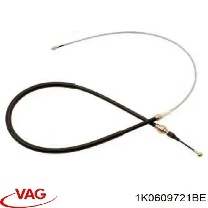 Comprar 1K0609721BE VAG Cable de freno de mano trasero derecho/izquierdo