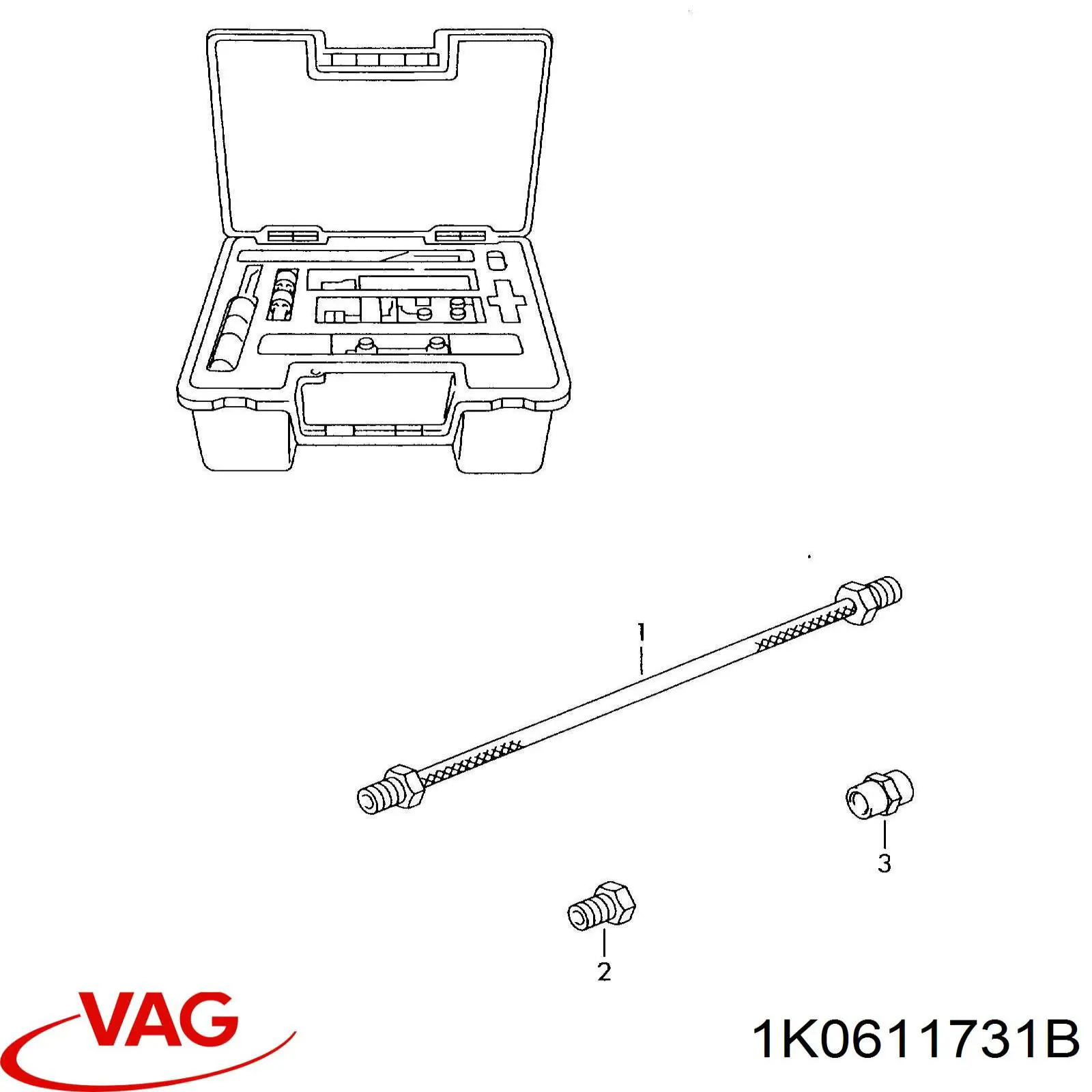 1K0611731B VAG Racor de unión de tubos de freno