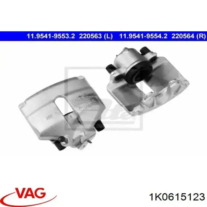 Pinza de freno delantera izquierda VAG 1K0615123 precio, desde 48,05 EUR