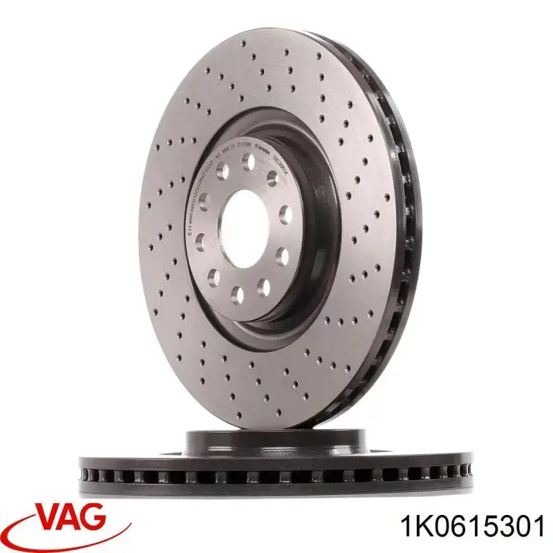 Comprar 1K0615301 VAG Freno de disco delantero