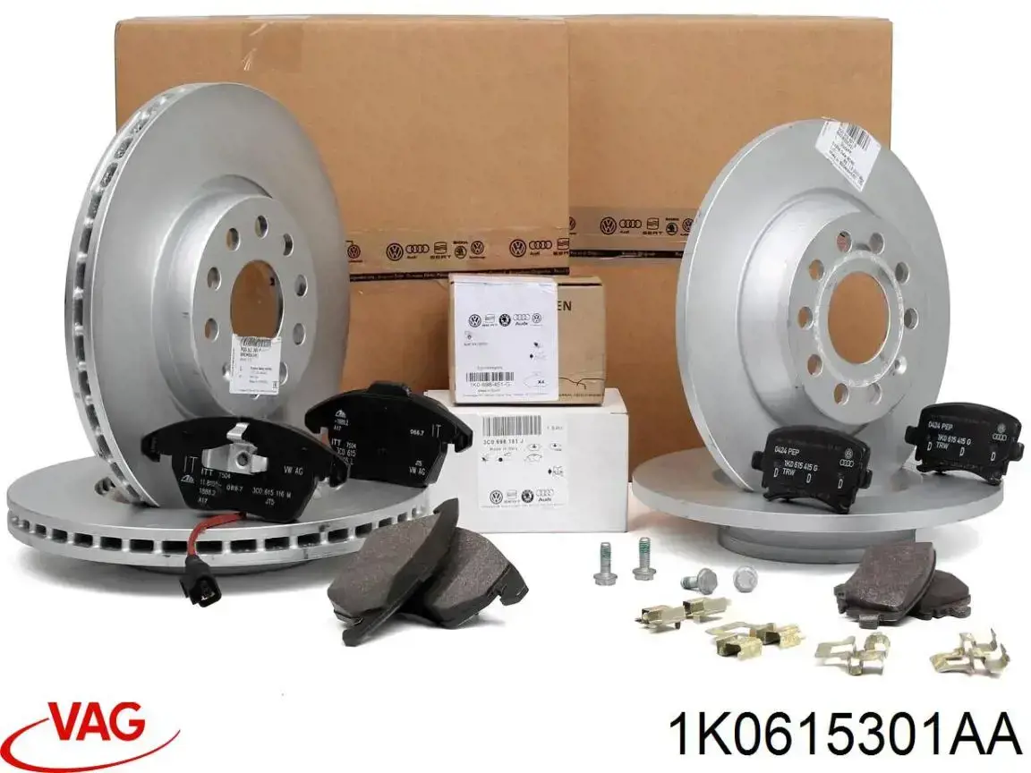 Comprar 1K0615301AA VAG Freno de disco delantero