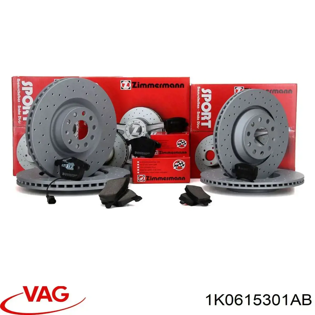 Disco de freno 1K0615301AB VAG