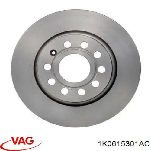 Disco de freno 1K0615301AC VAG