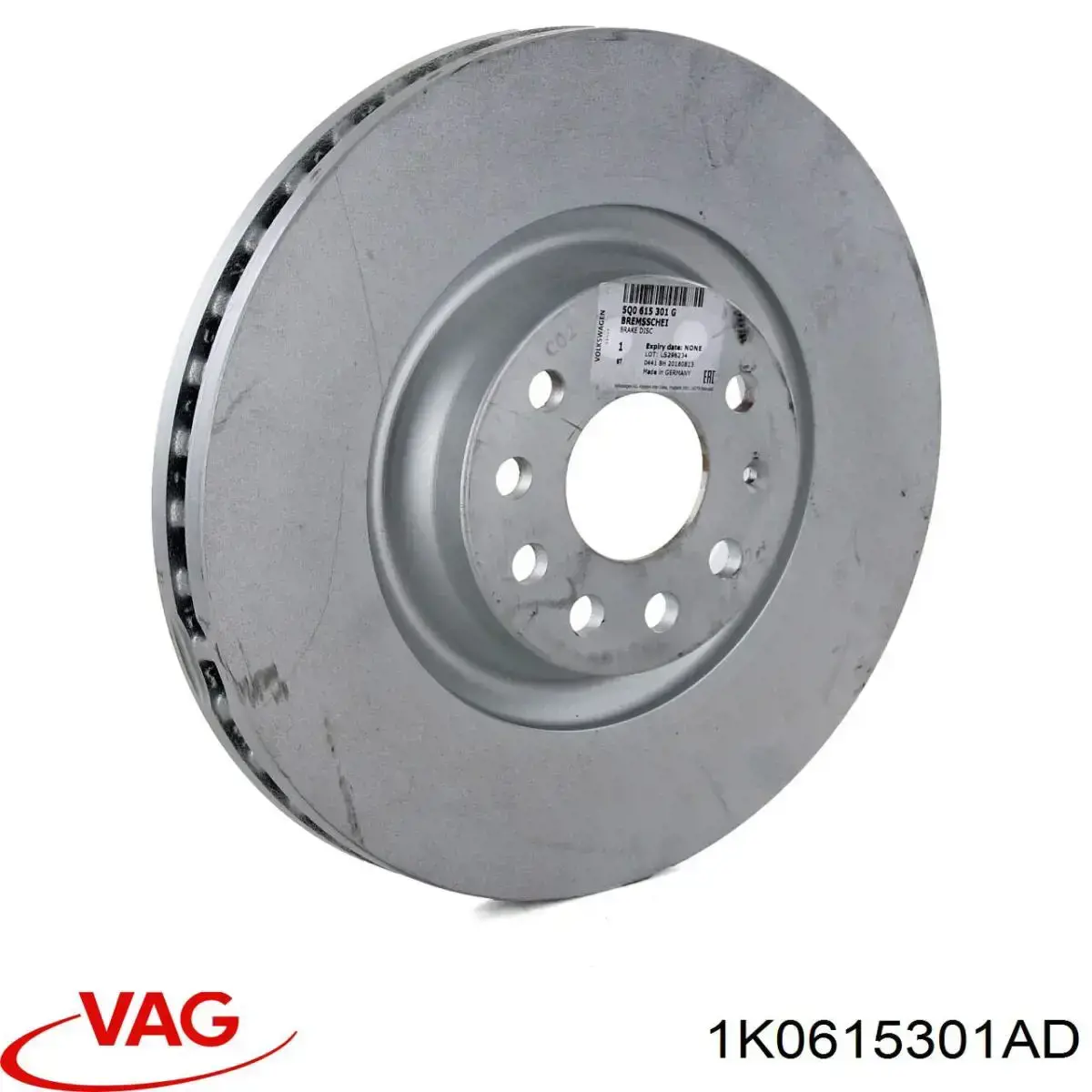 Disco de freno 1K0615301AD VAG
