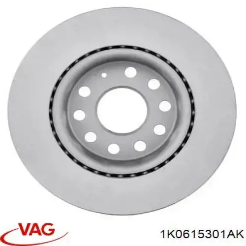 Comprar 1K0615301AK VAG Freno de disco delantero