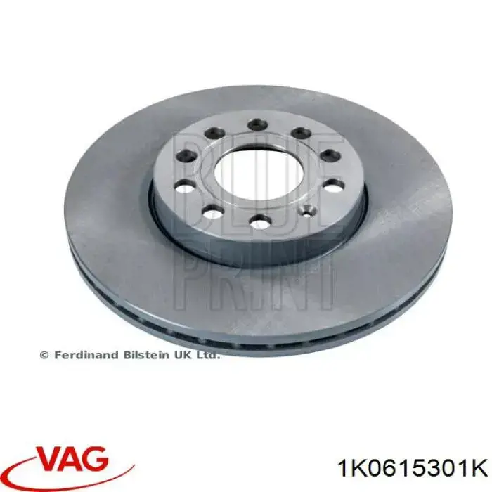 Freno de disco delantero Volkswagen Caddy 2 9K9