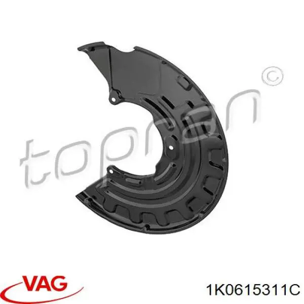 Comprar 1K0615311C VAG Protector del disco de freno delantero izquierdo
