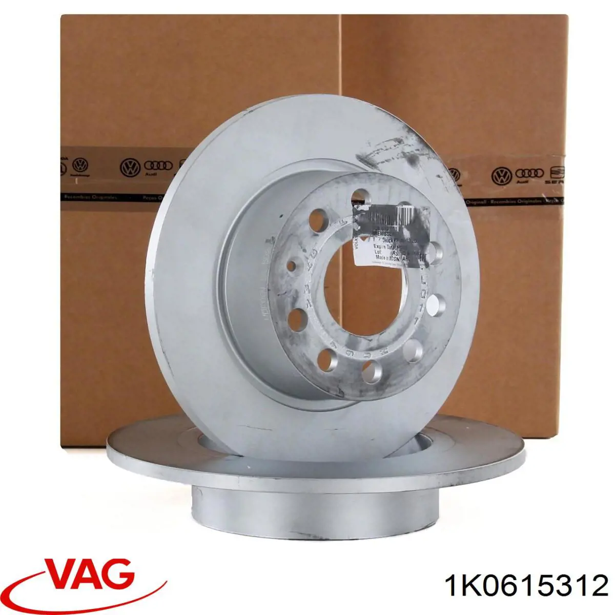 1K0615312 VAG Mangueta delantera izquierda