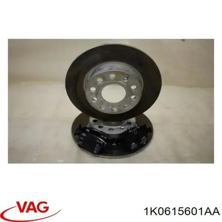 1K0615601AA VAG Freno de disco trasero