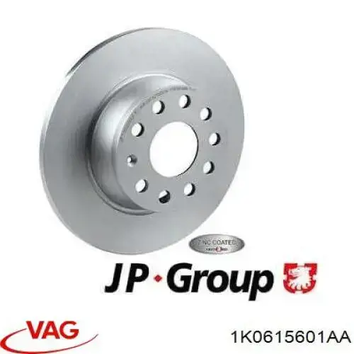 Comprar 1K0615601AA VAG Disco de freno trasero