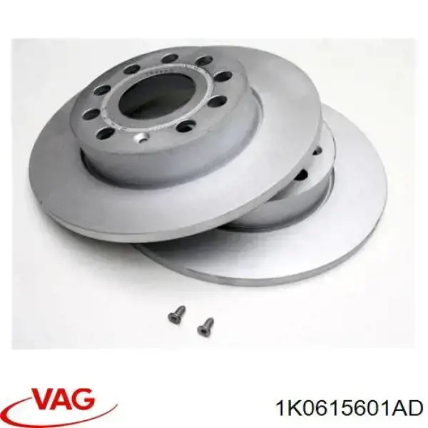 Comprar 1K0615601AD VAG Disco de freno trasero