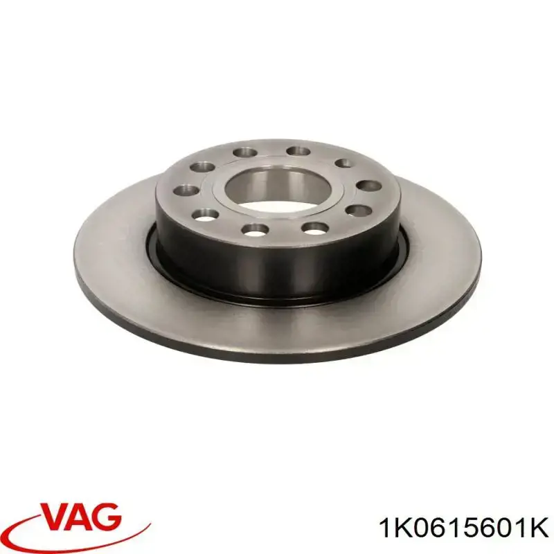 Disco de freno trasero 1K0615601K VAG