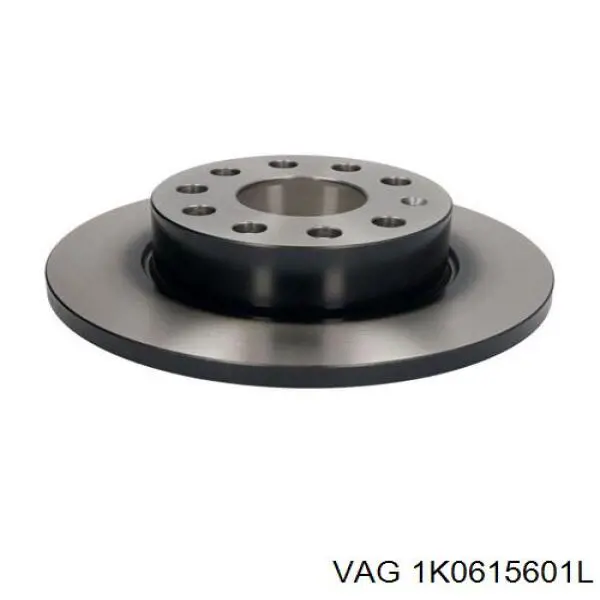 Disco de freno trasero 1K0615601L VAG