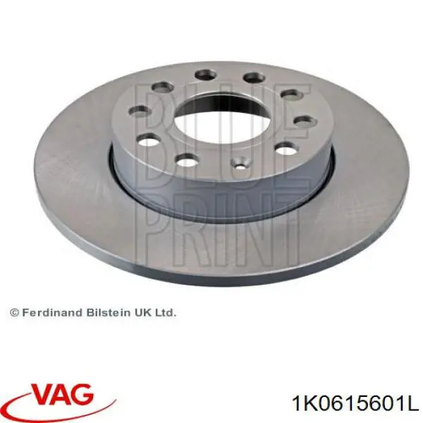 1K0615601L VAG disco de freno trasero