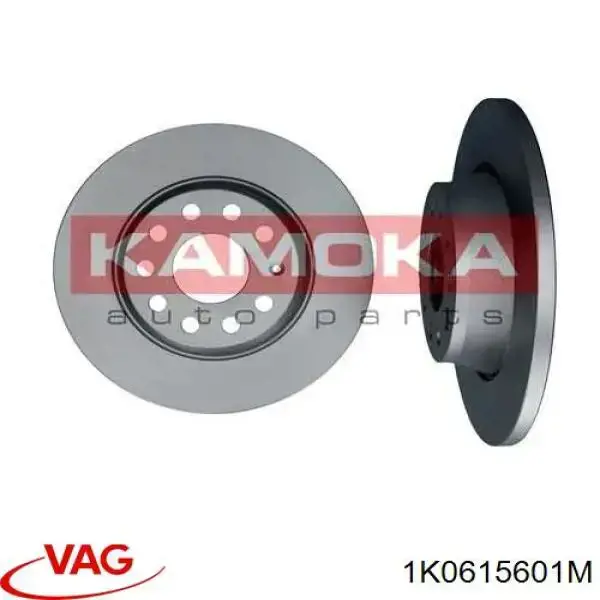 Disco de freno trasero 1K0615601M VAG