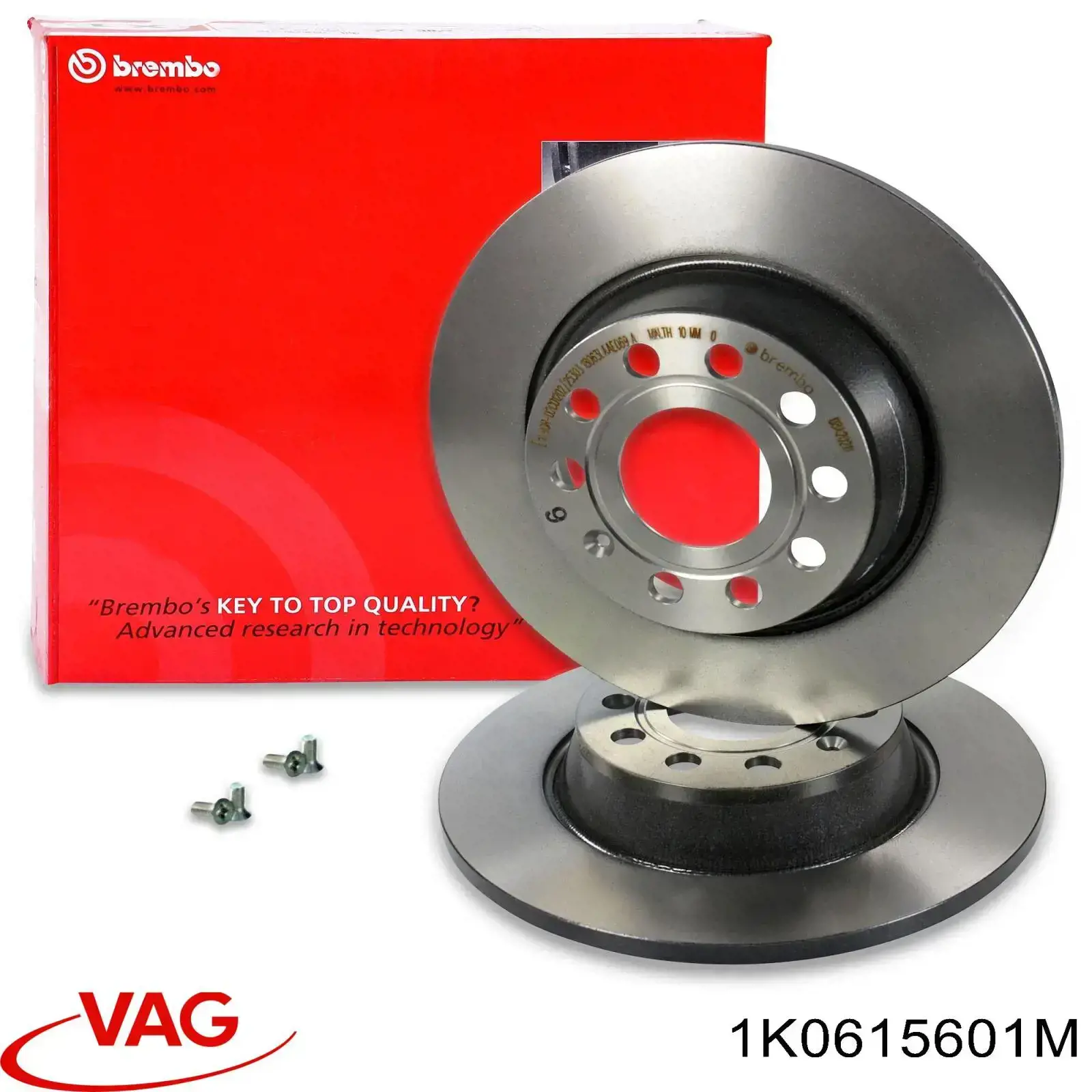 Disco de freno trasero VAG 1K0615601M precio, desde 32,09 EUR
