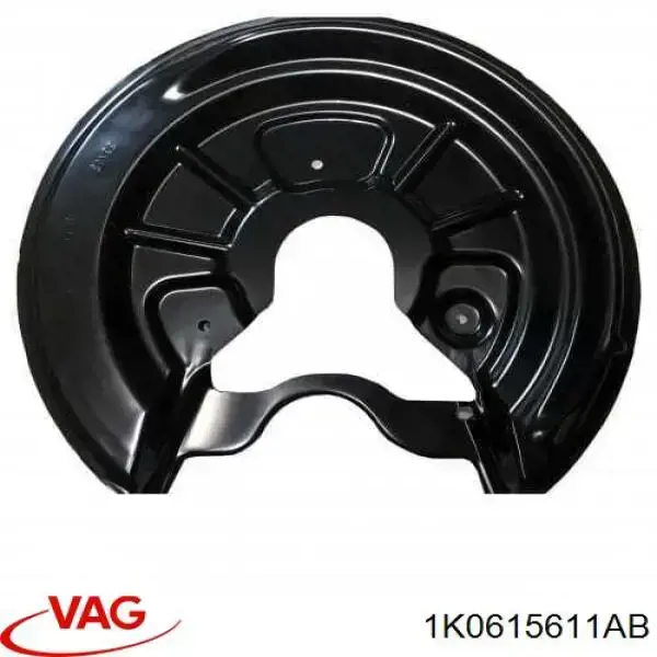 Comprar 1K0615611AB VAG Protector de disco de freno trasero izquierdo