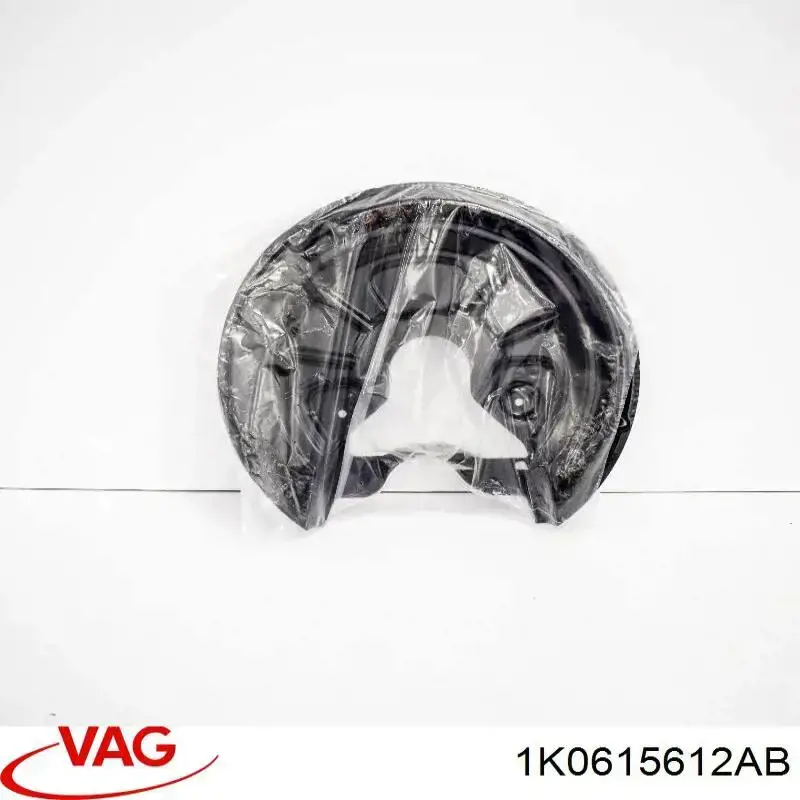 Protector de disco de freno trasero derecho 1K0615612AB VAG