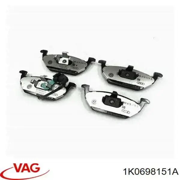 Pastillas freno delanteras VAG 1K0698151A precio, desde 21,16 EUR
