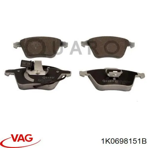 1K0698151B VAG Pastillas delanteras