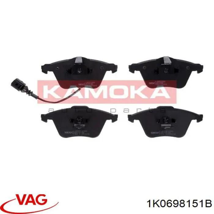 Comprar 1K0698151B VAG Pastillas delanteras de freno