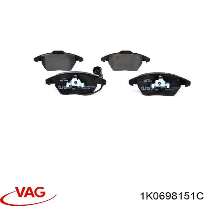 Pastillas de freno delanteras Seat Leon 2 1P1