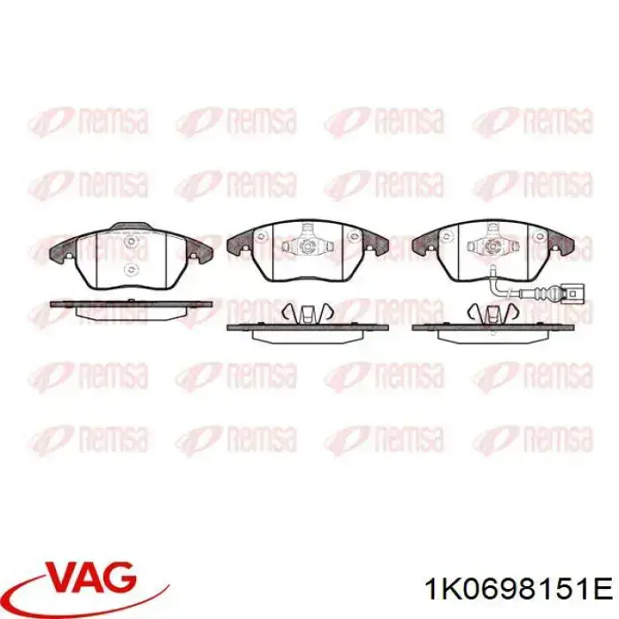 Pastillas de freno delanteras Seat Leon 2 1P1