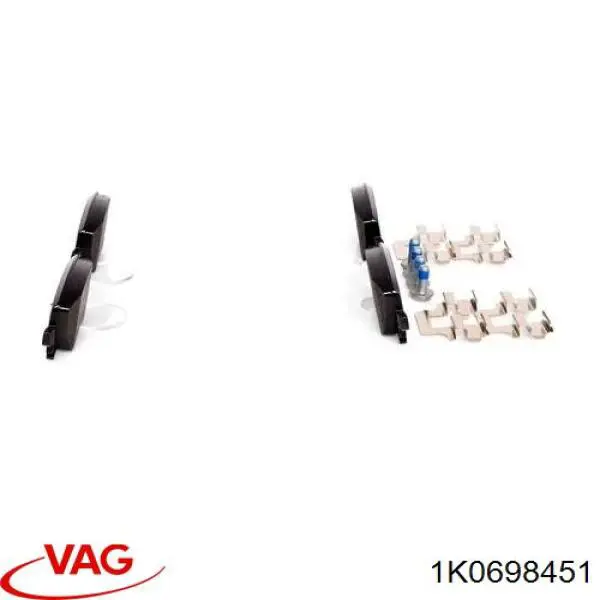 Pastillas de freno traseras 1K0698451 VAG