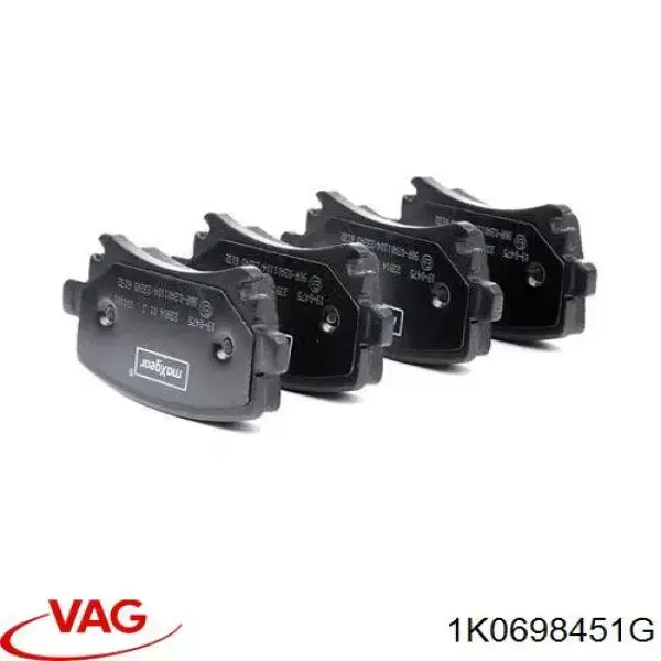 Pastillas de freno traseras 1K0698451G VAG