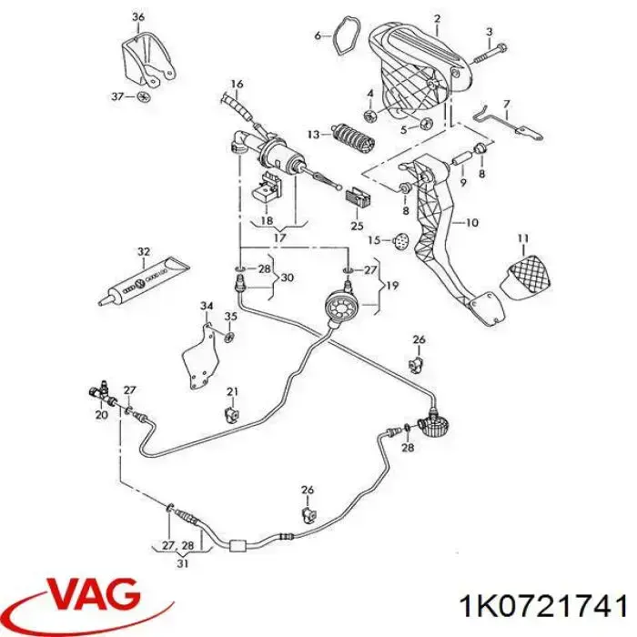 Comprar 22724 3RG Anillo de sellado de la manguera de embrague