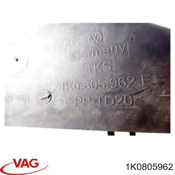 Entrada del filtro de aire 1K0805962 VAG