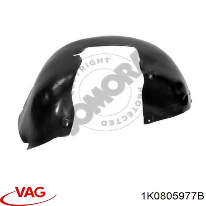 Paso de rueda delantero izquierdo trasero VAG 1K0805977B precio, desde 24,23 EUR