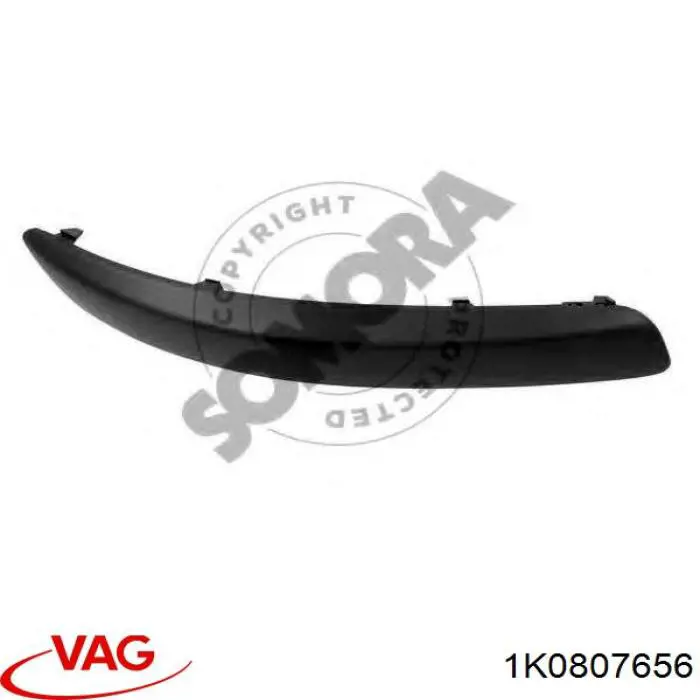 Comprar 1K0807656 VAG Moldura del parachoques delantero derecho
