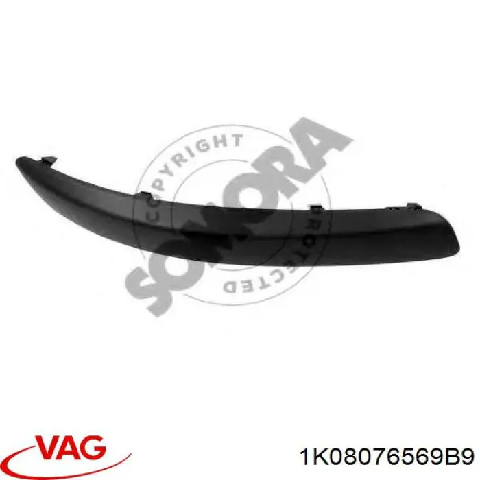 Comprar 1K08076569B9 VAG Moldura del parachoques delantero derecho