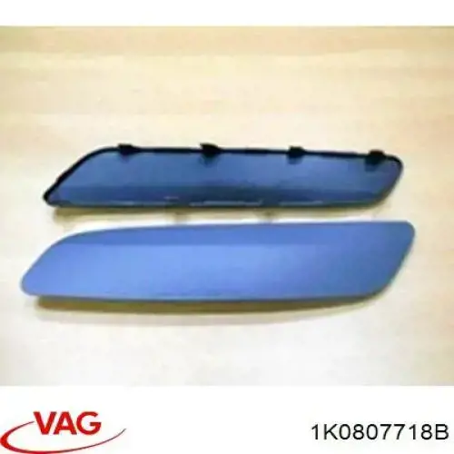 Moldura del parachoques delantero derecho 1K0807718B VAG