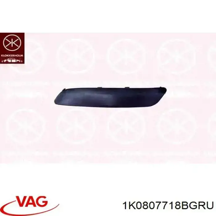 1K0807718BGRU VAG moldura de parachoques delantero derecho