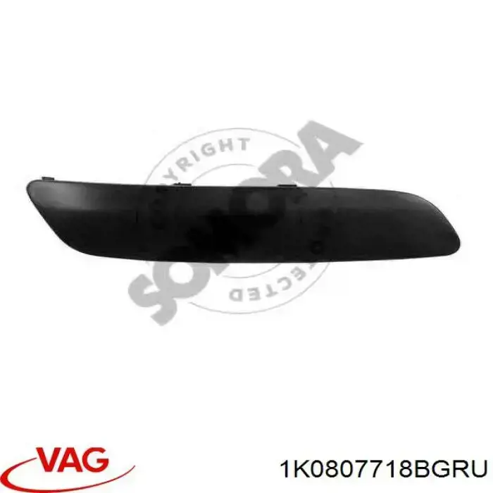 Moldura del parachoques delantero derecho VAG 1K0807718BGRU precio, desde 5,89 EUR