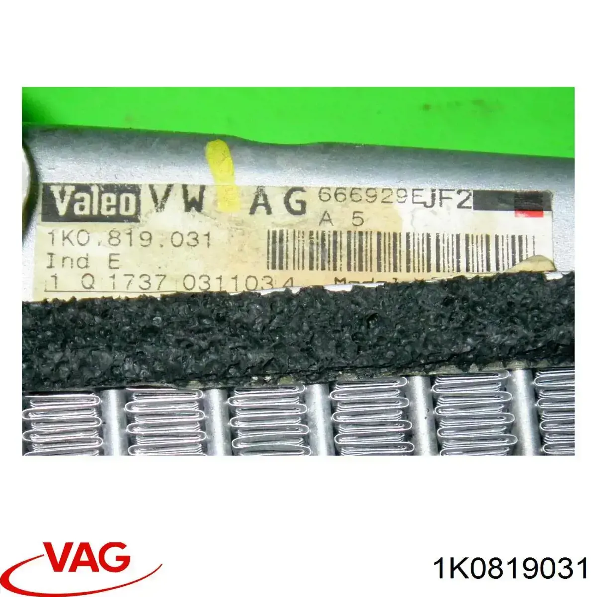 Radiador calefacción 1K0819031 VAG