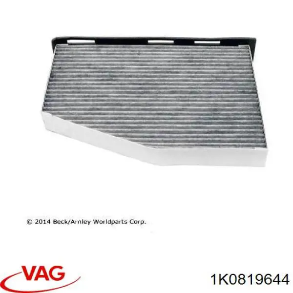 Filtro de cabina VAG 1K0819644 precio, desde 7,13 EUR
