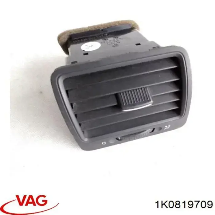 Rejilla de ventilación izquierda del salpicadero 1K0819709 VAG